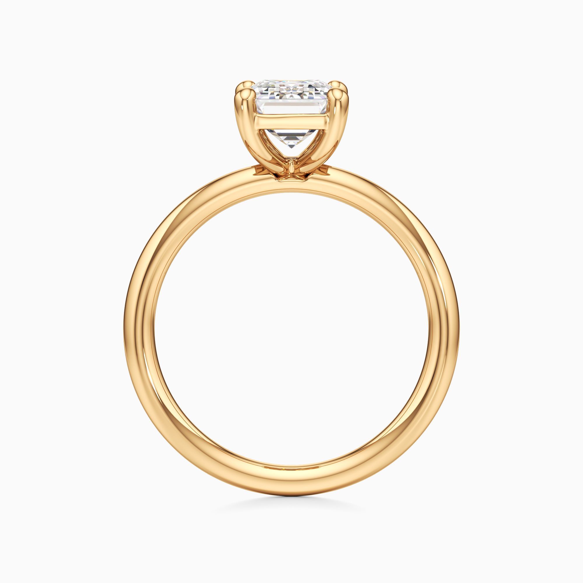 Parker Classic Lab Grown Diamond Emerald-Cut Engagement Ring - Top view – Image 2 of 4