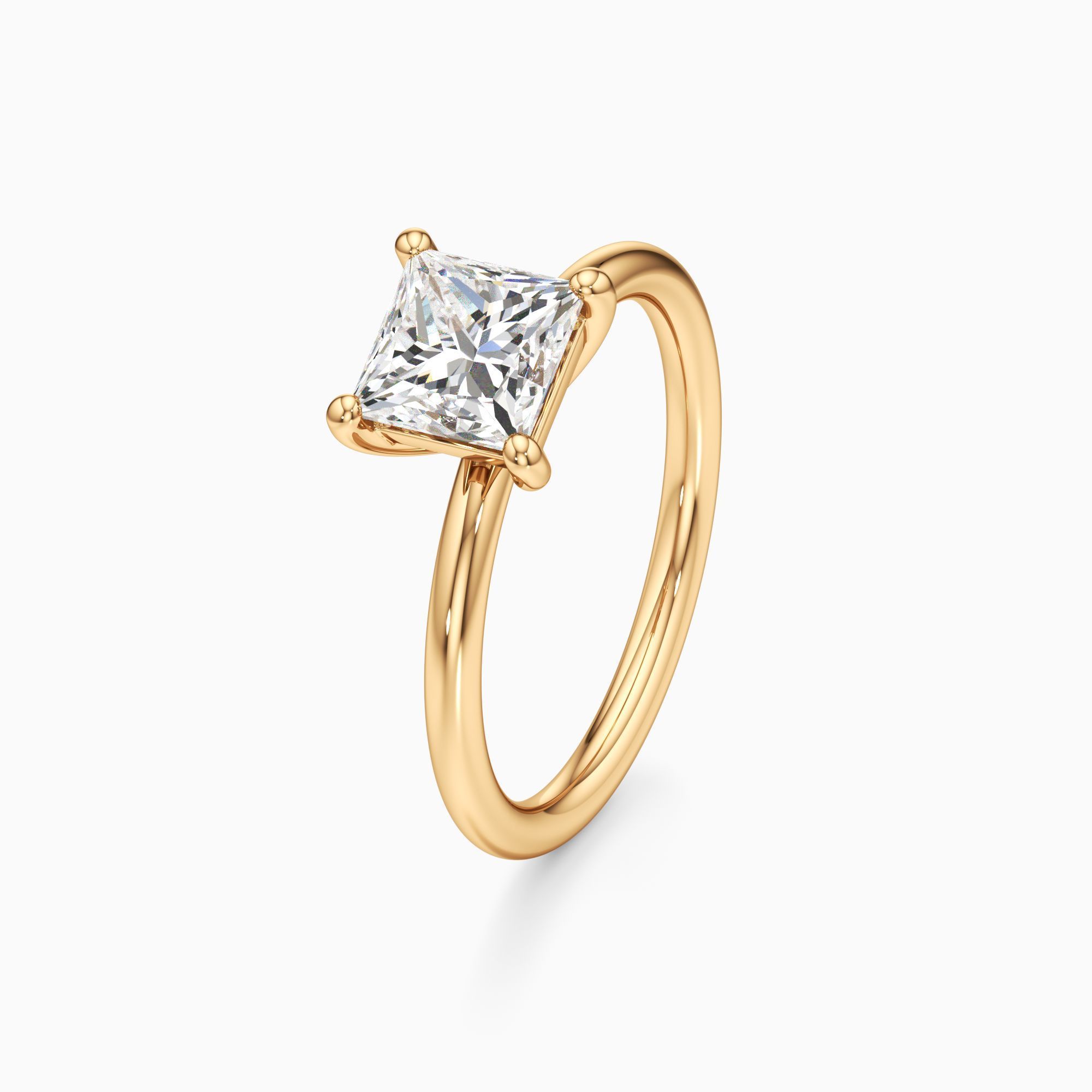 Parker Classic Lab Grown Diamond Princess-Cut Engagement Ring - Primary view – Image 1 of 4
