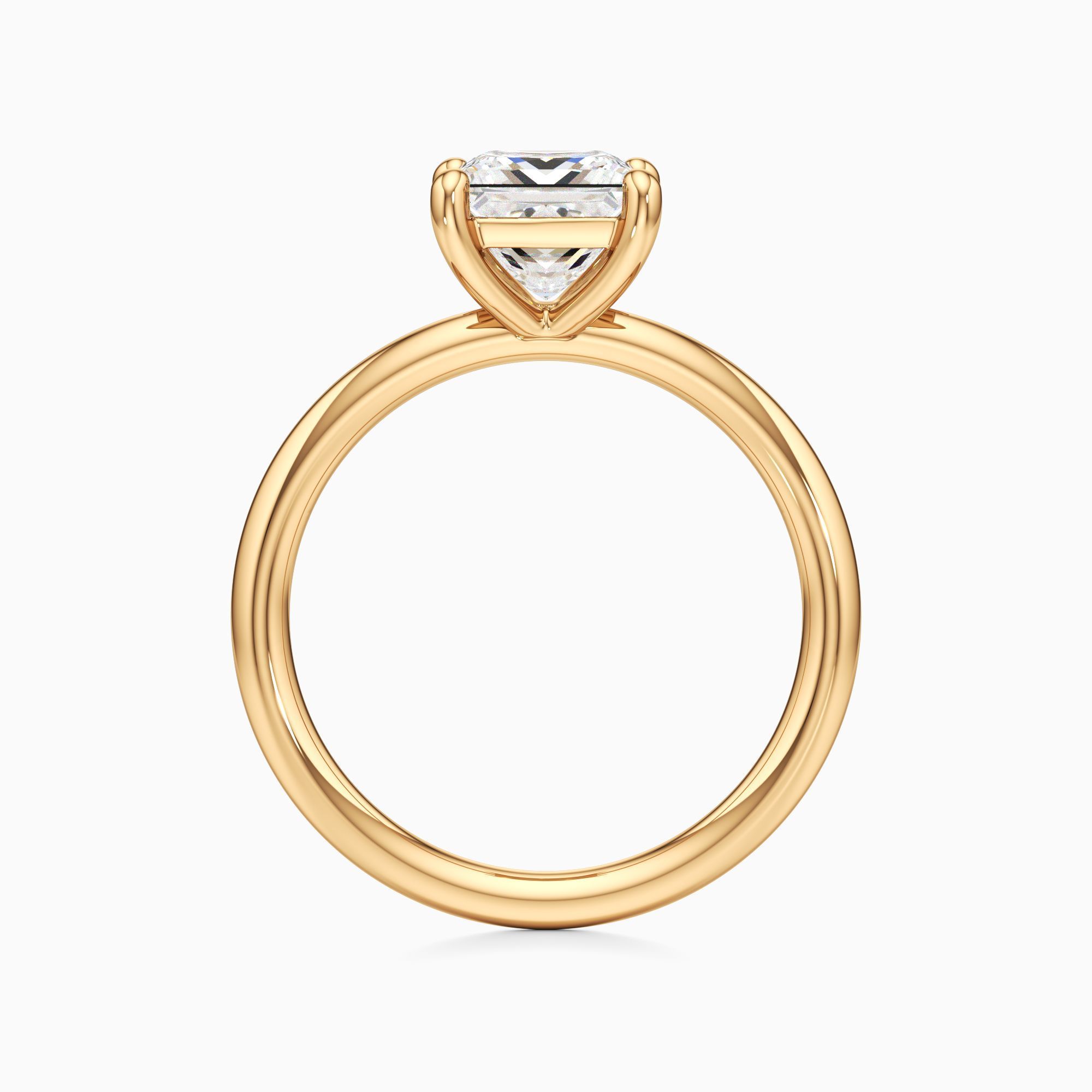 Parker Classic Lab Grown Diamond Princess-Cut Engagement Ring - Top view – Image 2 of 4