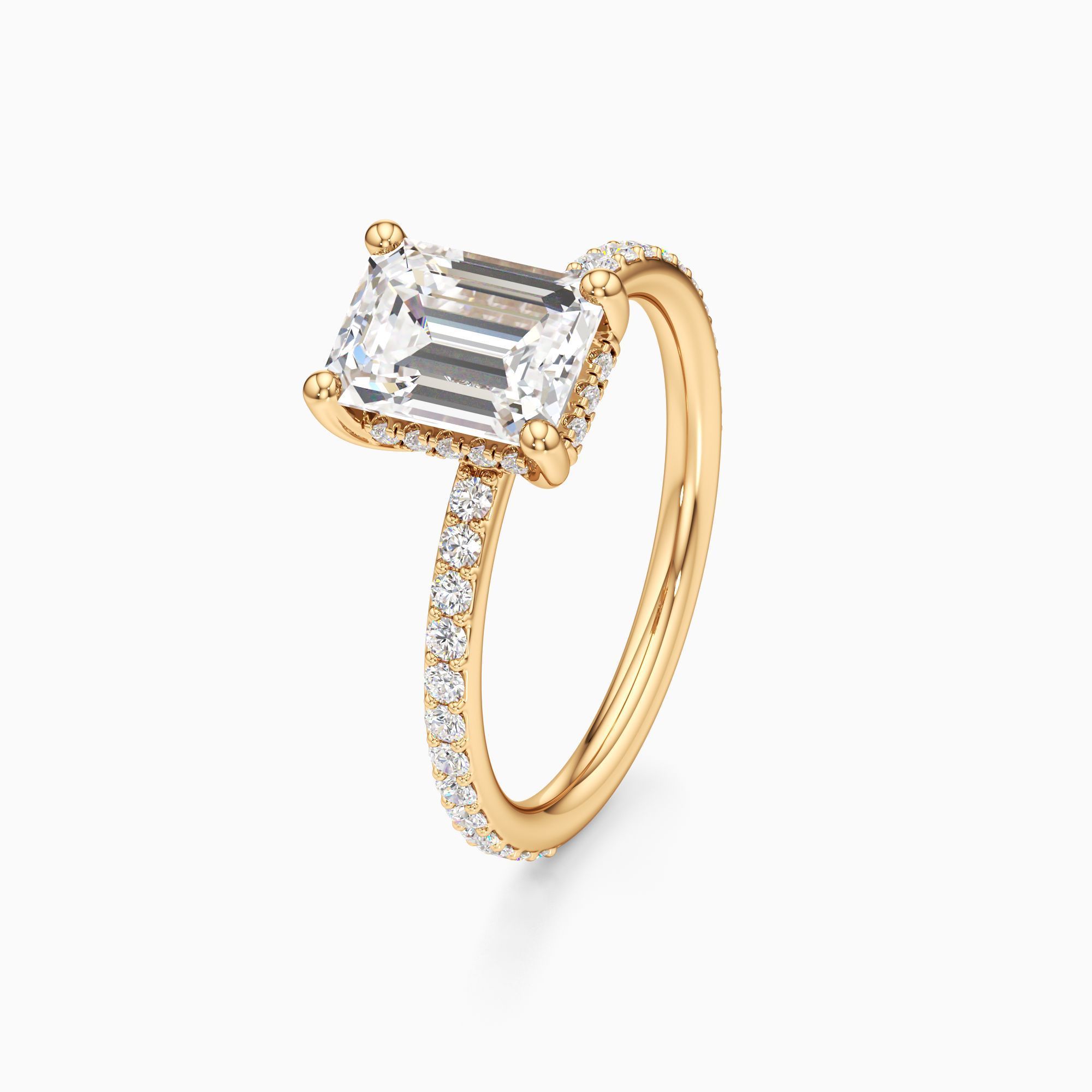 Parker Classic Lab Grown Diamond Emerald-Cut Engagement Ring - Primary view – Image 1 of 4