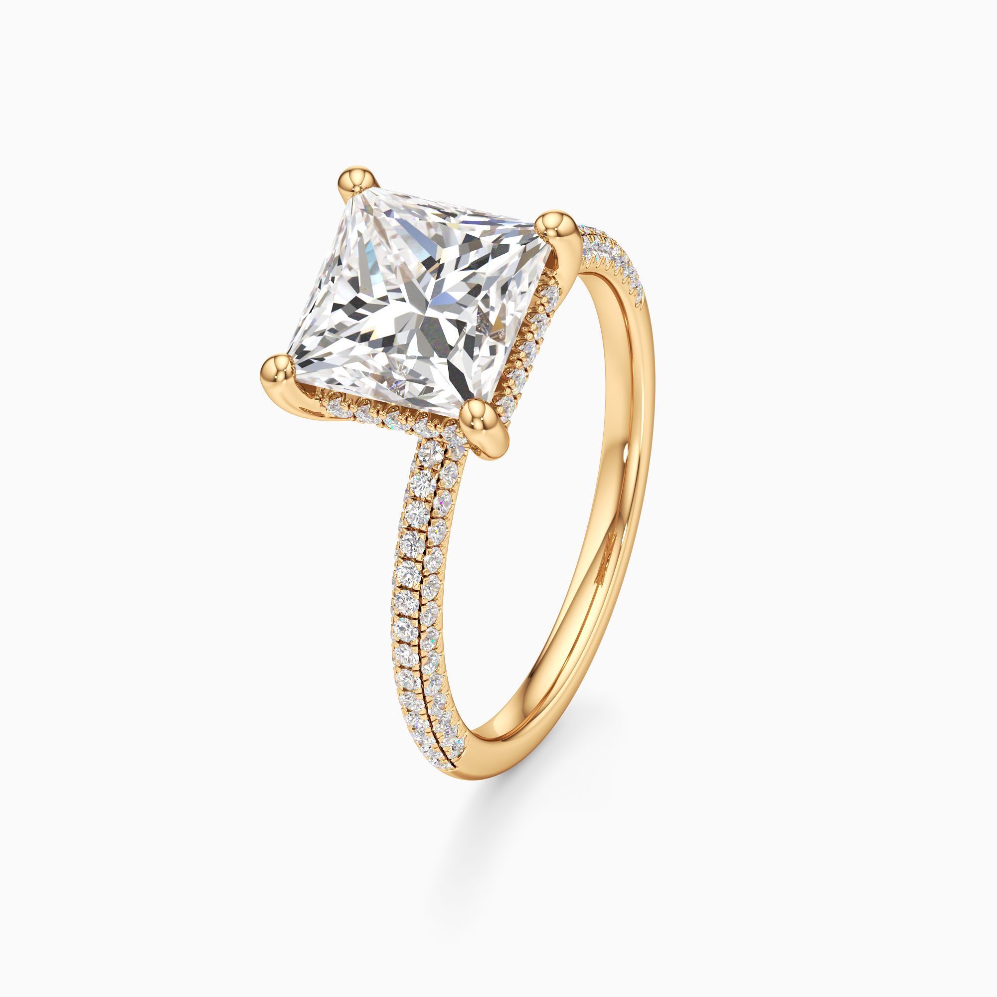 Parker Classic Lab Grown Diamond Princess-Cut Engagement Ring - Primary view – Image 1 of 4