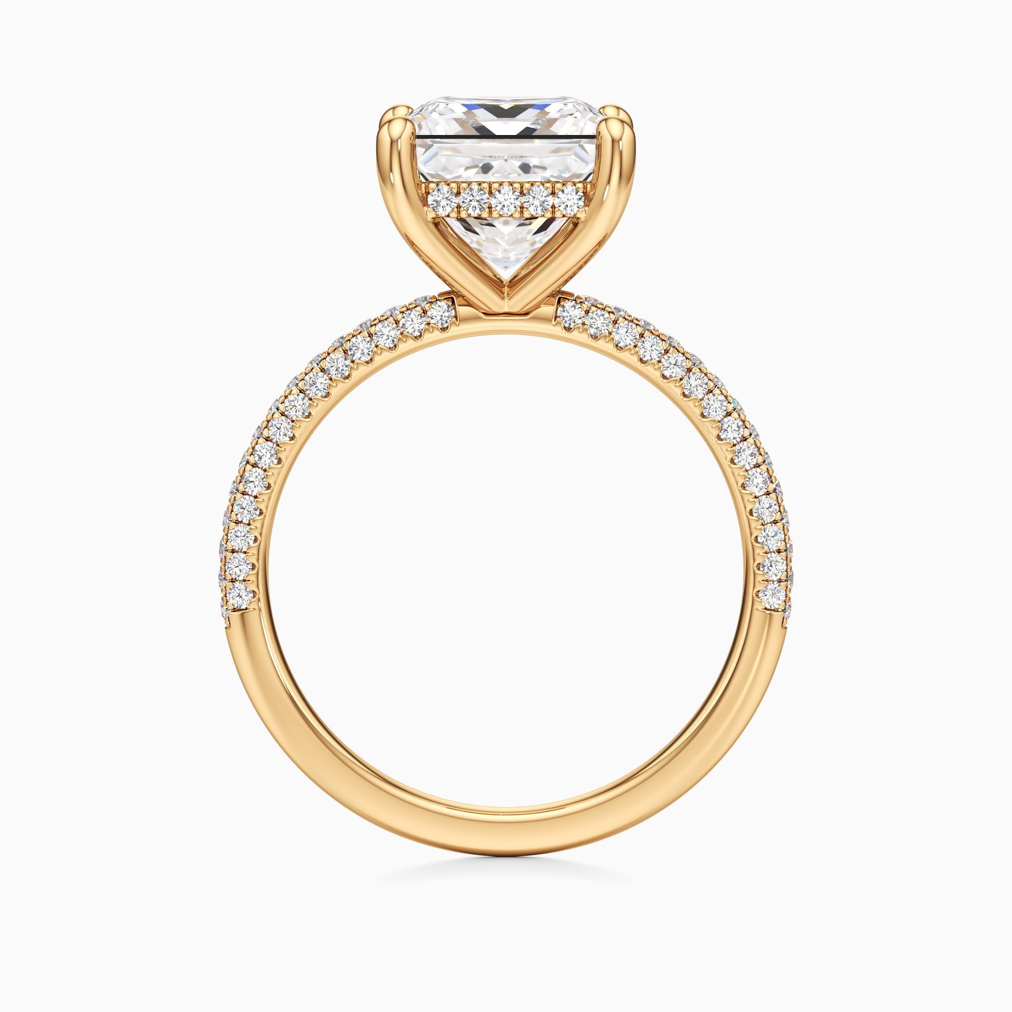Parker Classic Lab Grown Diamond Princess-Cut Engagement Ring - Top view – Image 2 of 4