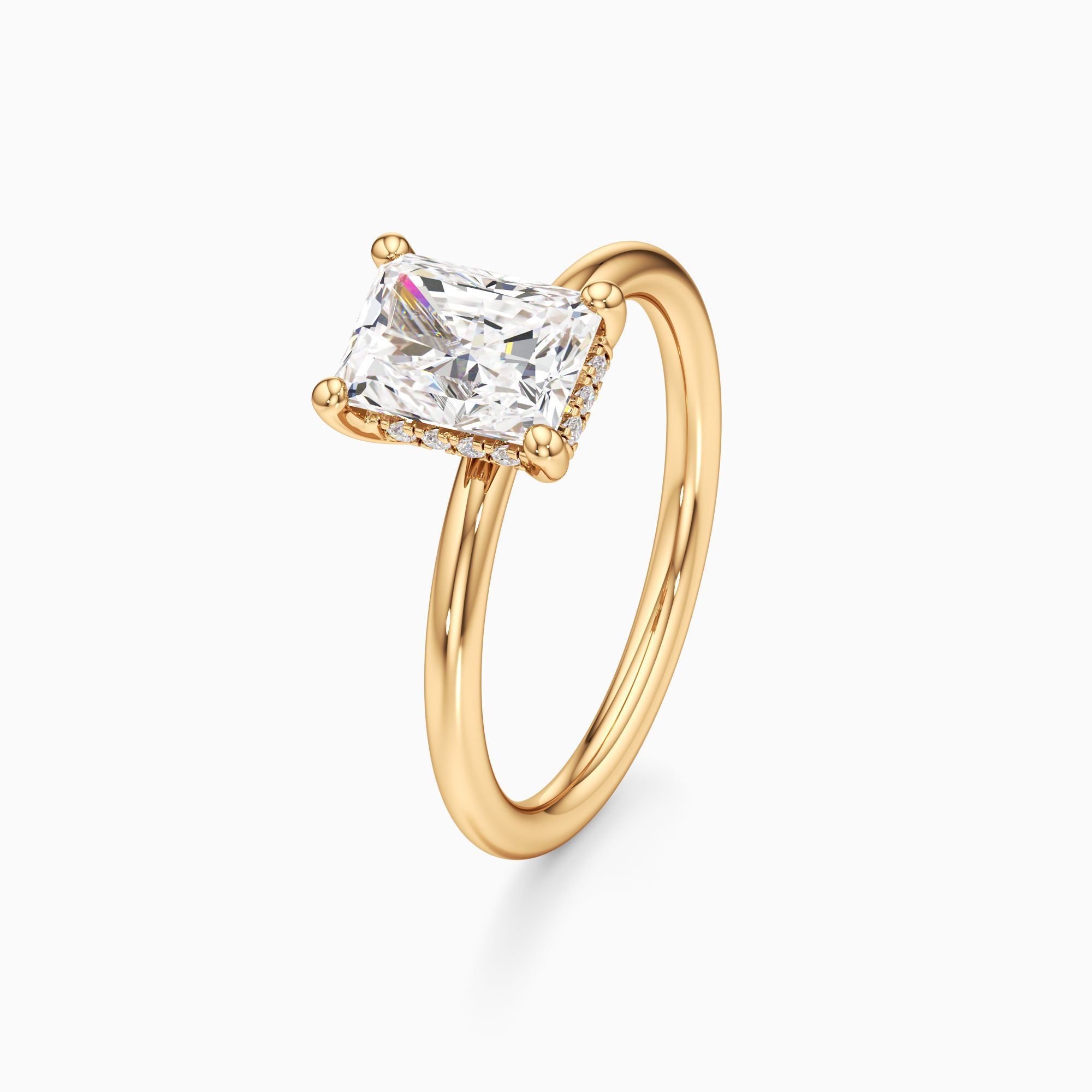 Parker Classic Lab Grown Diamond Radiant-Cut Engagement Ring - Primary view – Image 1 of 4
