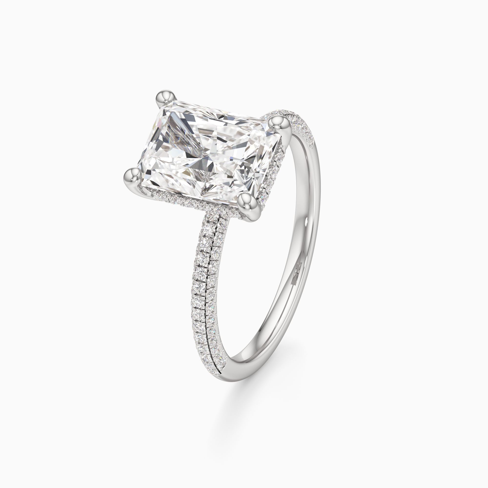 Parker Classic Lab Grown Diamond Radiant-Cut Engagement Ring - Primary view – Image 1 of 4