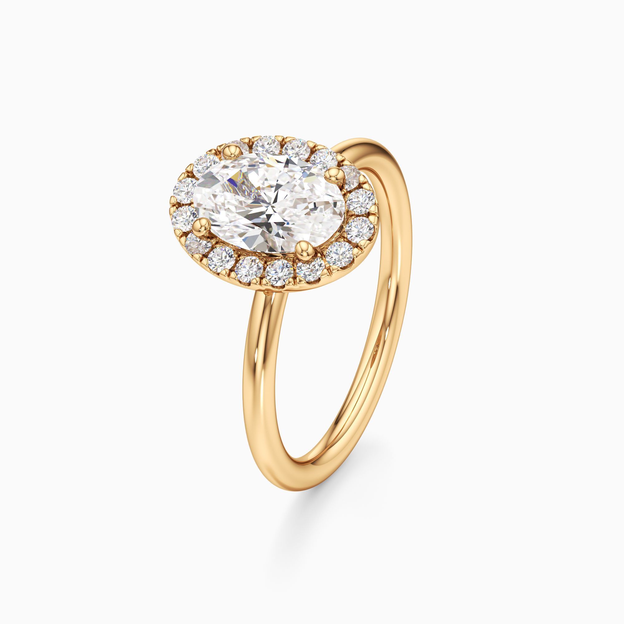 Parker Classic Lab Grown Diamond Oval Engagement Ring - Primary view – Image 1 of 4