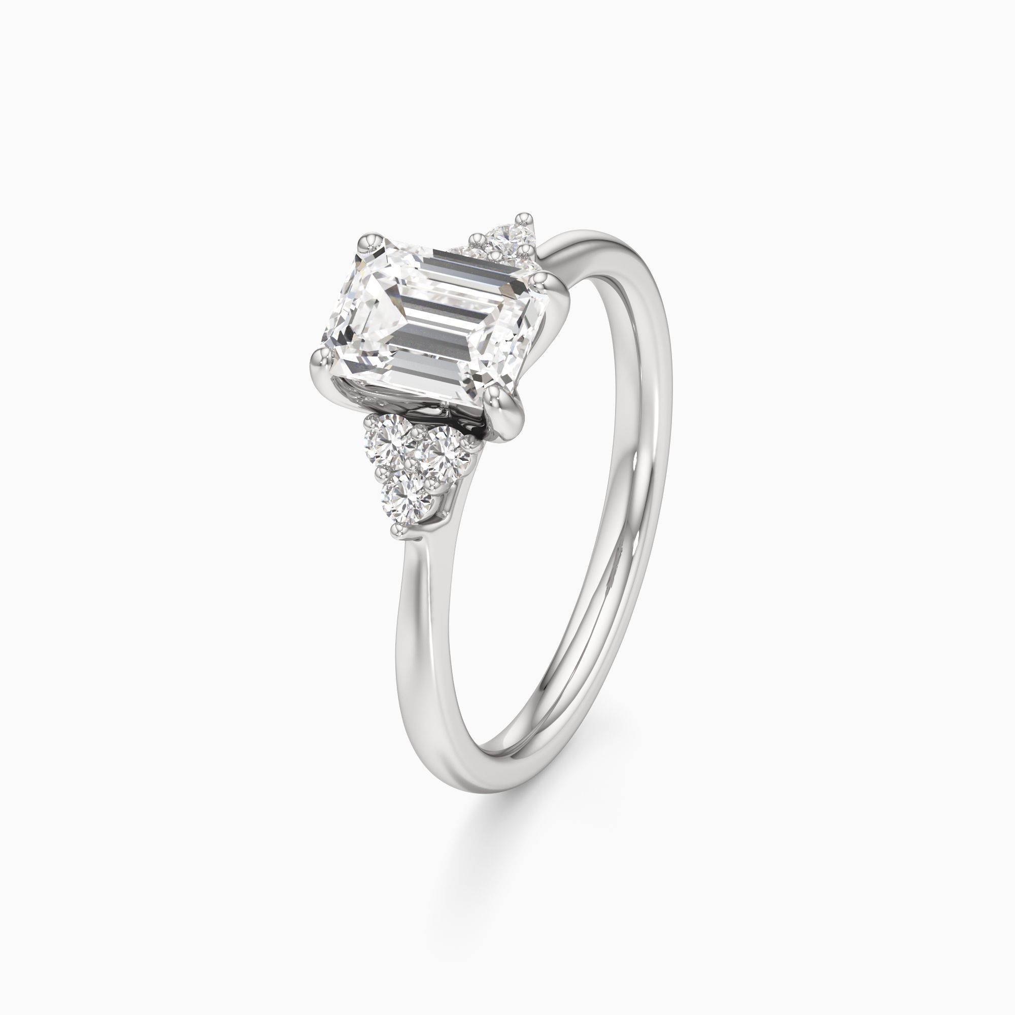 Savannah Lab Grown Diamond Emerald-Cut Engagement Ring - Primary view – Image 1 of 4