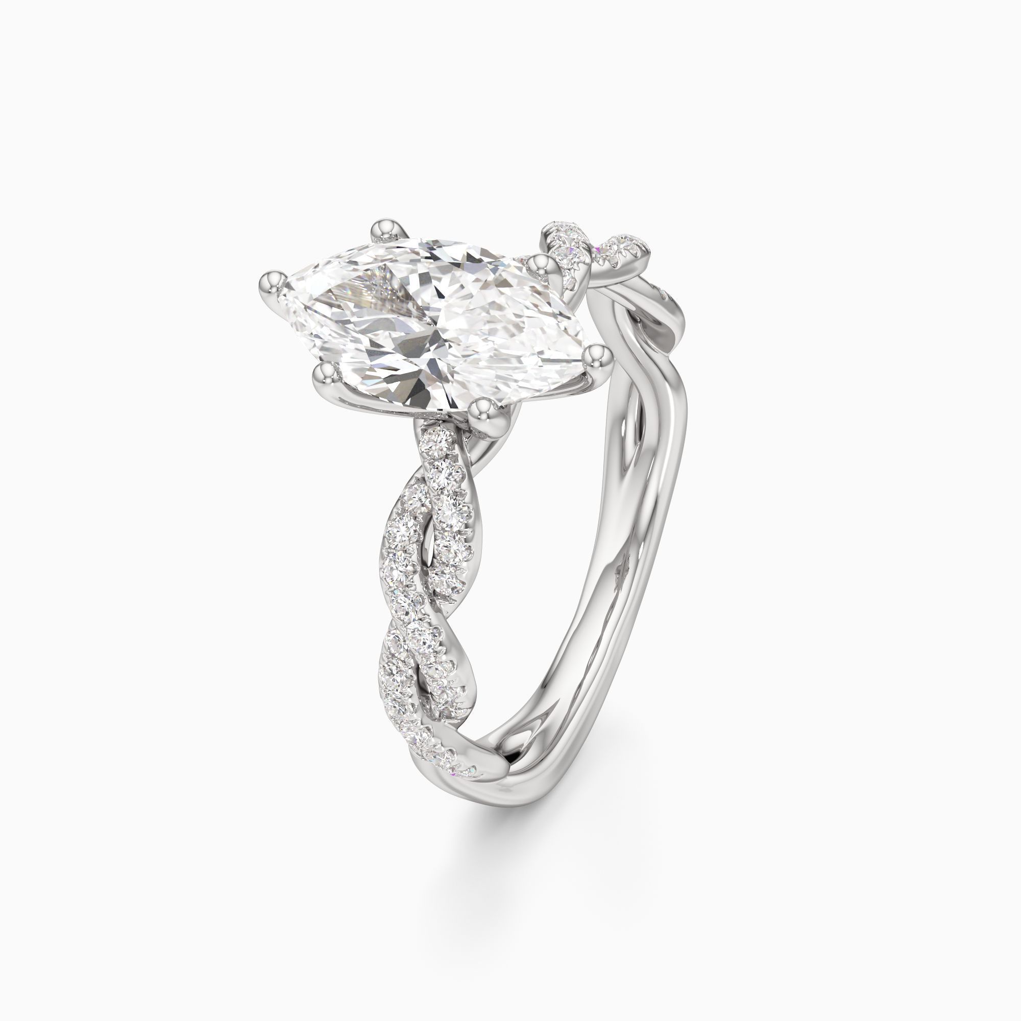 Gilda Lab Grown Diamond Marquise-Cut Engagement Ring - Primary view – Image 1 of 4