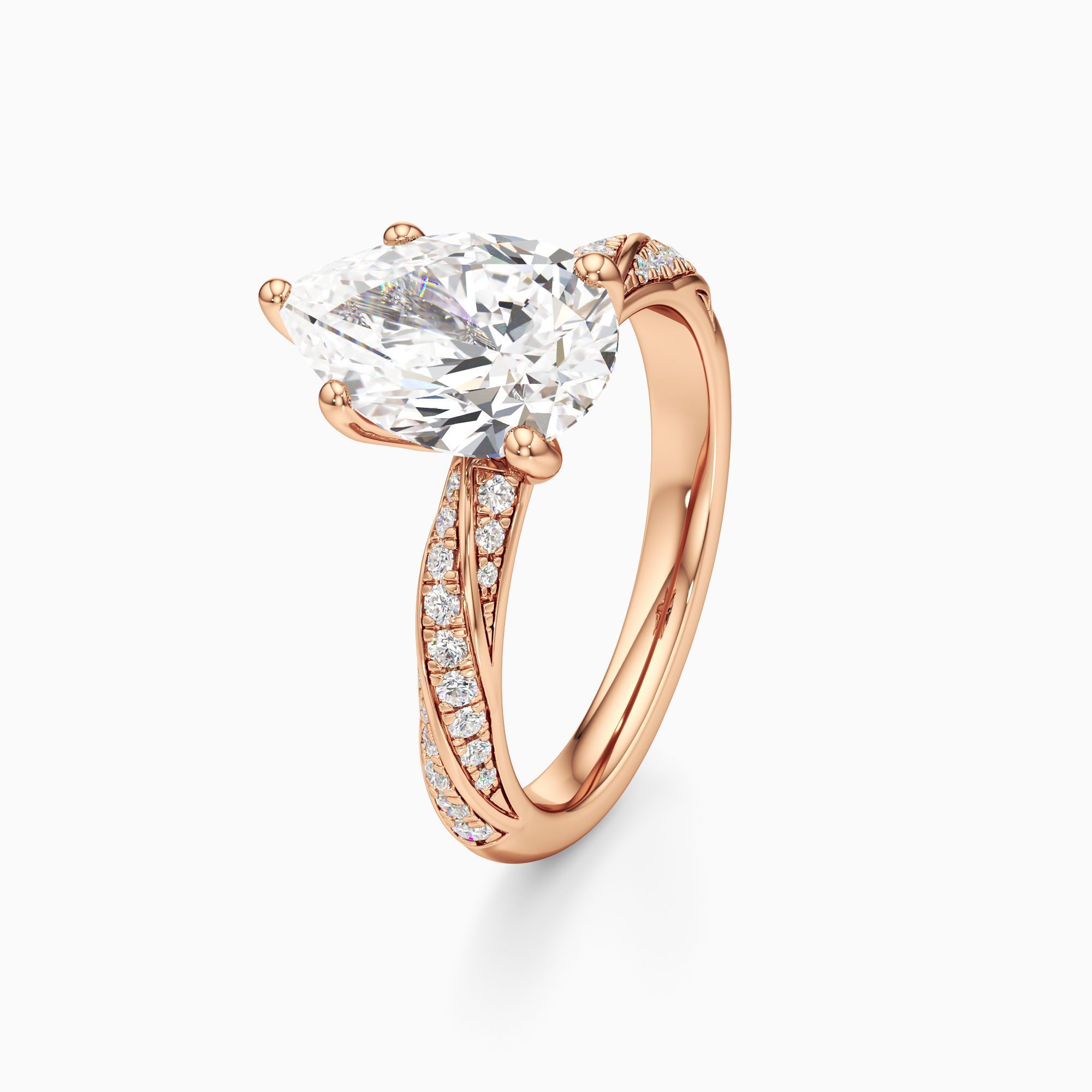 Juliette Lab Grown Diamond Pear-Shaped Engagement Ring - Primary view – Image 1 of 4