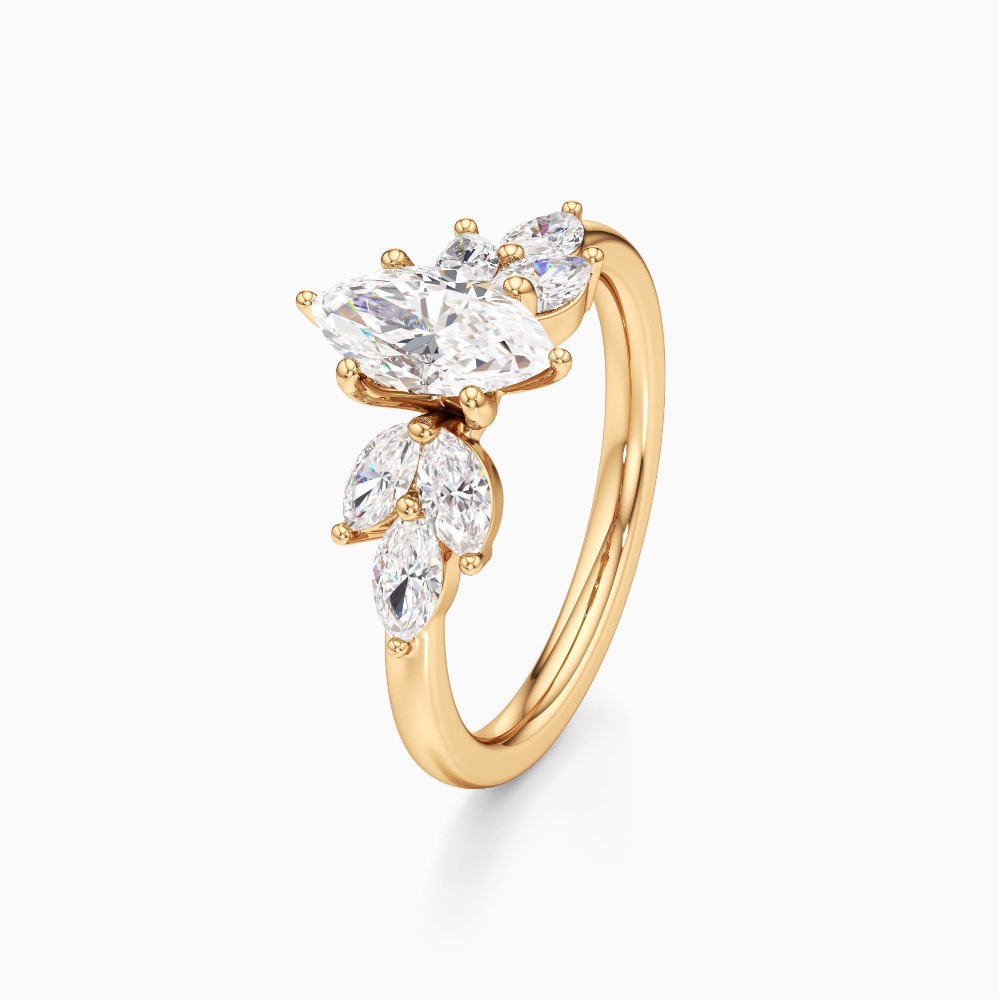 Alexa Lab Grown Diamond Marquise-Cut Engagement Ring - Primary view – Image 1 of 4
