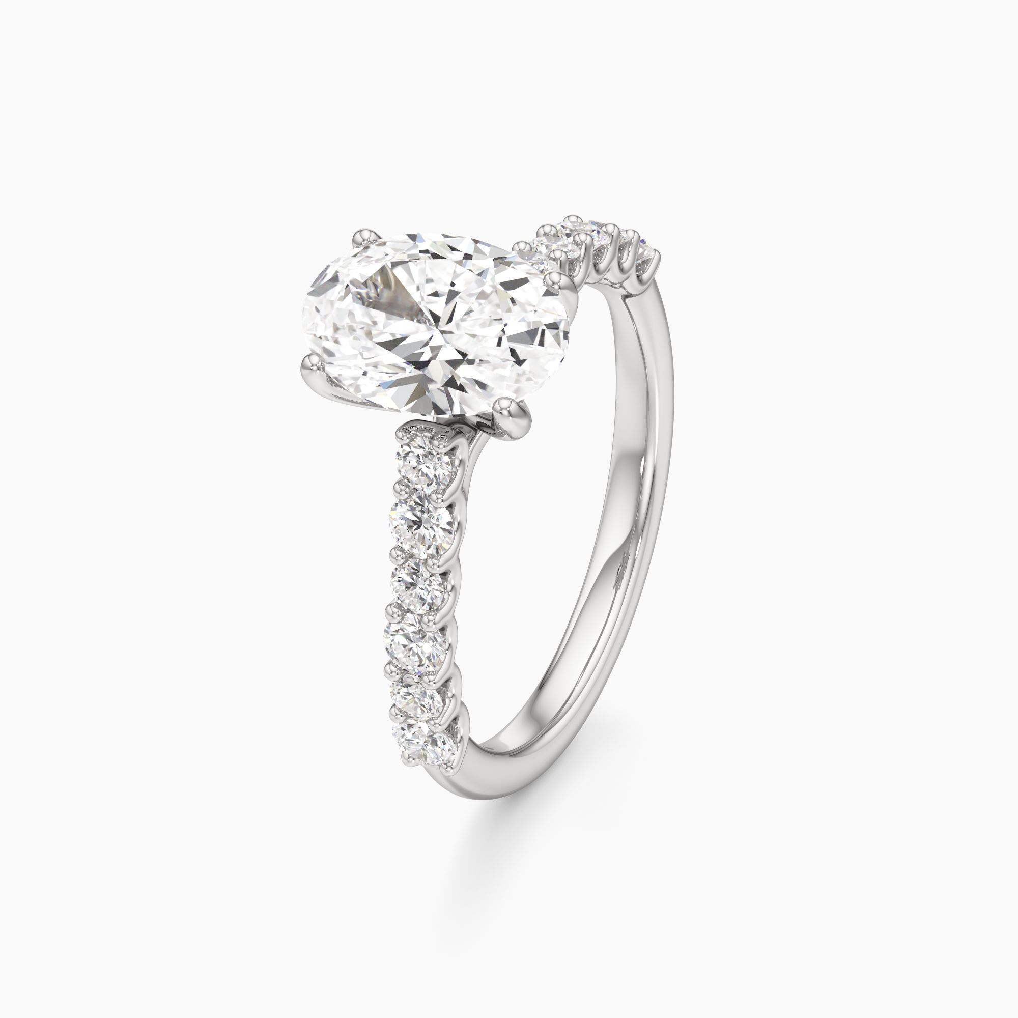 Celeste Lab Grown Diamond Oval Engagement Ring - Primary view – Image 1 of 4