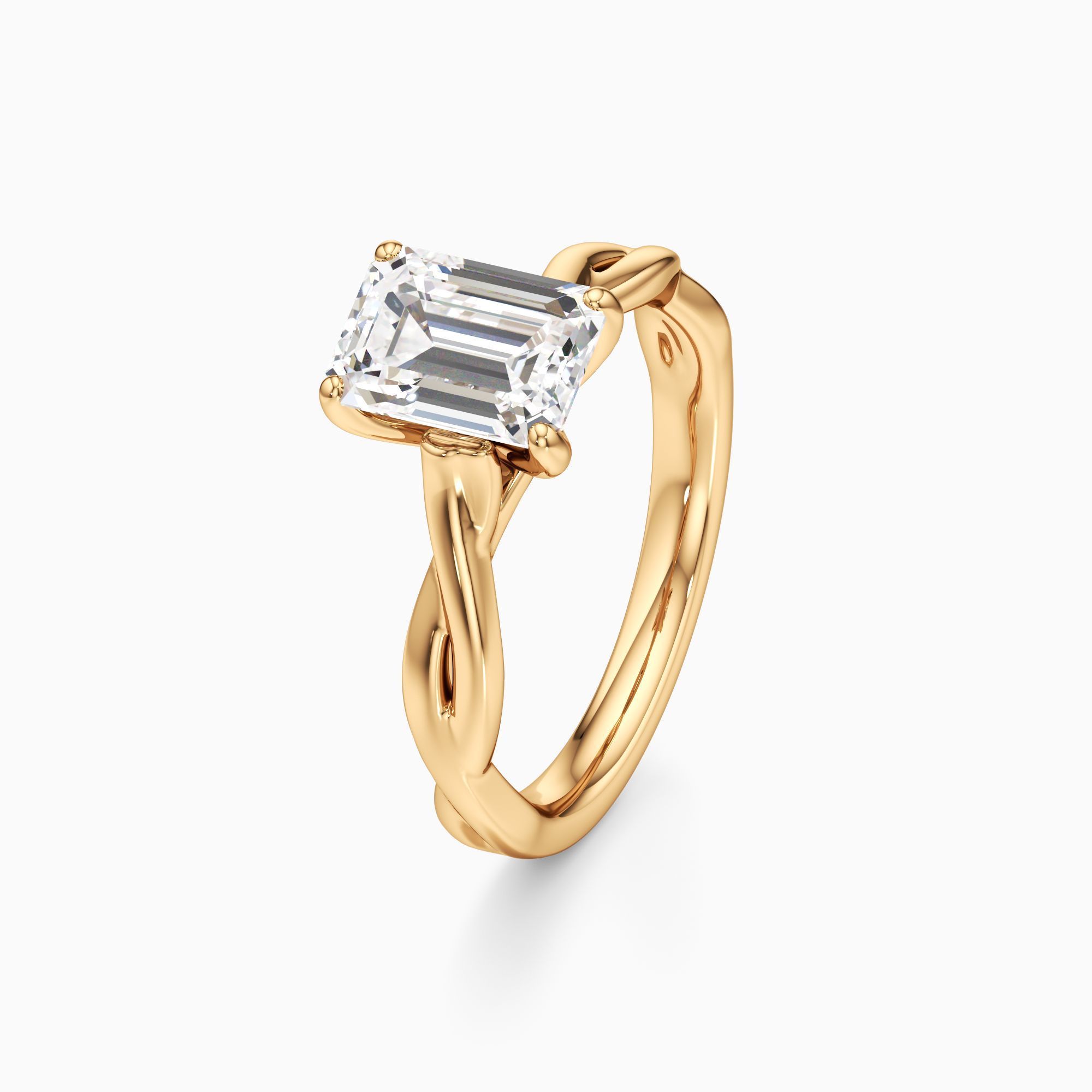 Carmel Lab Grown Diamond Emerald-Cut Engagement Ring - Primary view – Image 1 of 4
