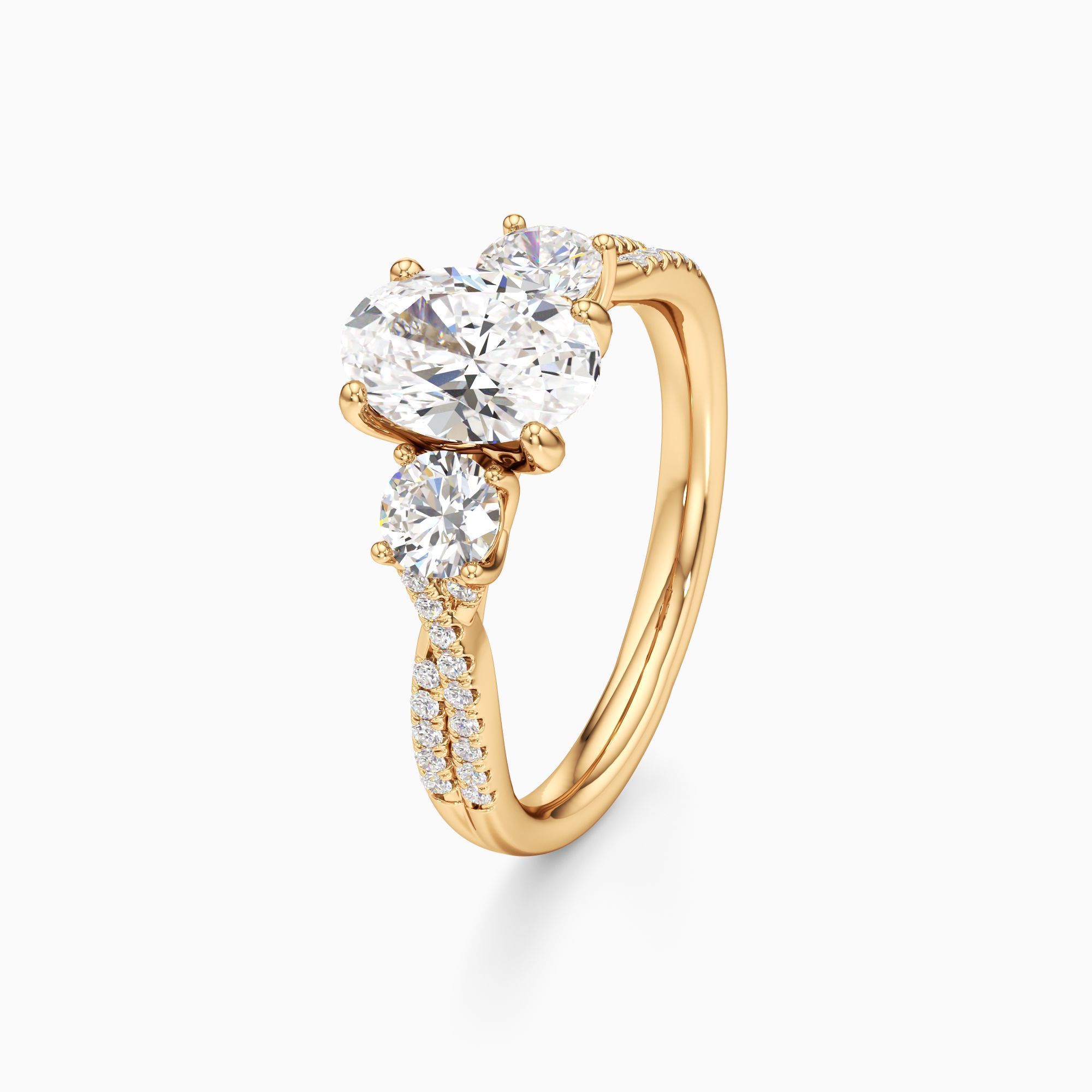 Paola Lab Grown Diamond Oval Engagement Ring - Primary view – Image 1 of 4