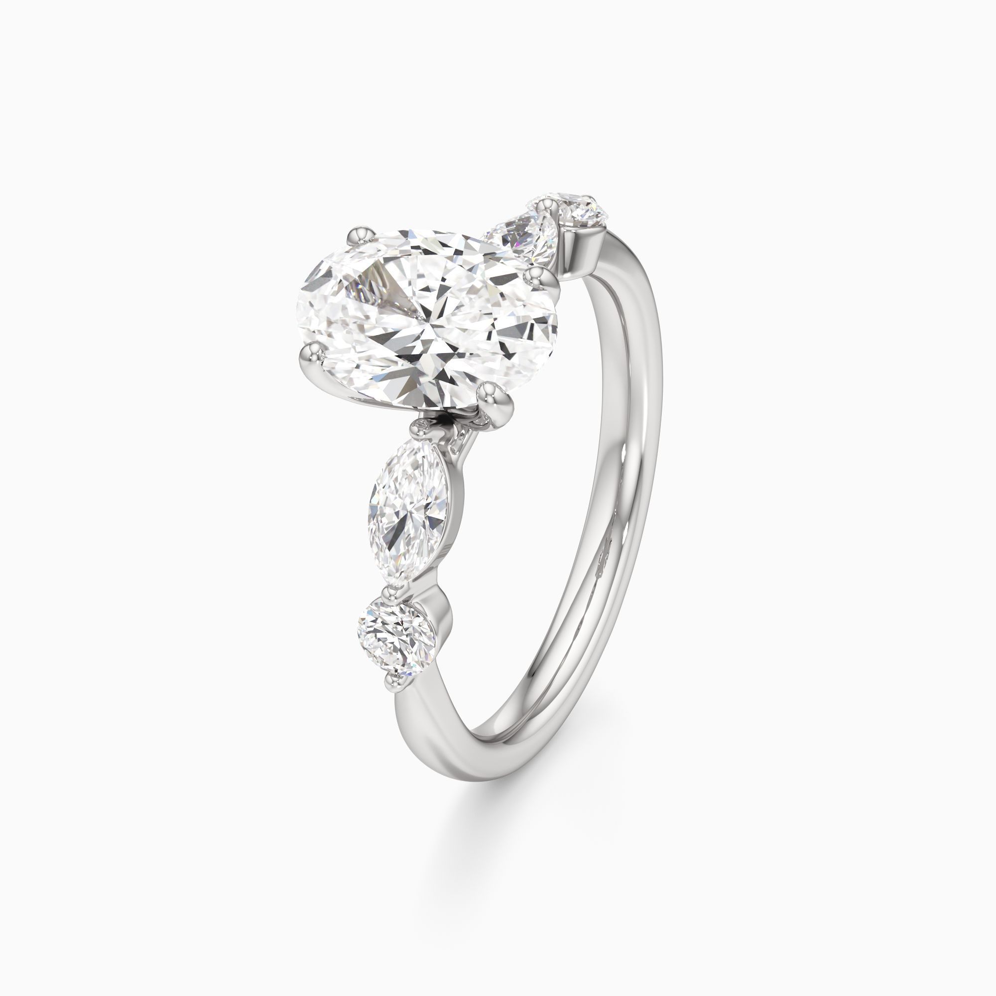 Calista Lab Grown Diamond Oval Engagement Ring - Primary view – Image 1 of 4