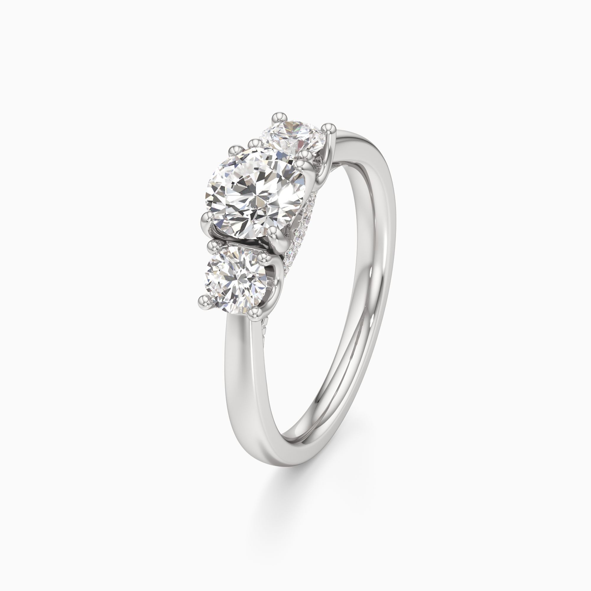 Bristol Lab Grown Diamond Round Engagement Ring - Primary view – Image 1 of 4