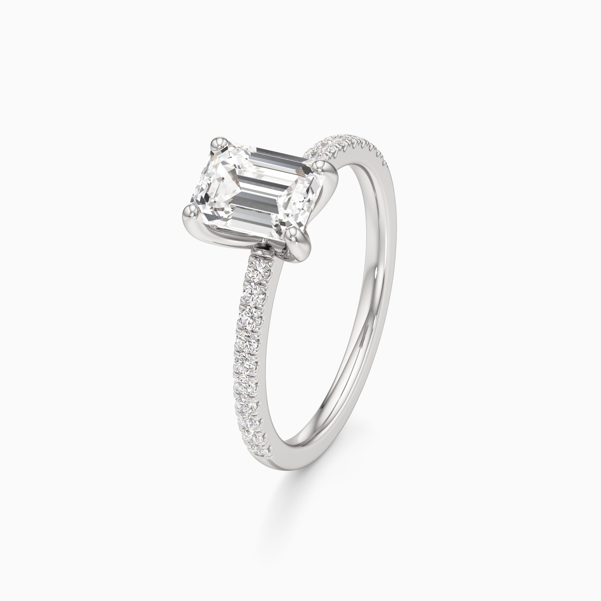Christina Lab Grown Diamond Emerald-Cut Engagement Ring - Primary view – Image 1 of 4