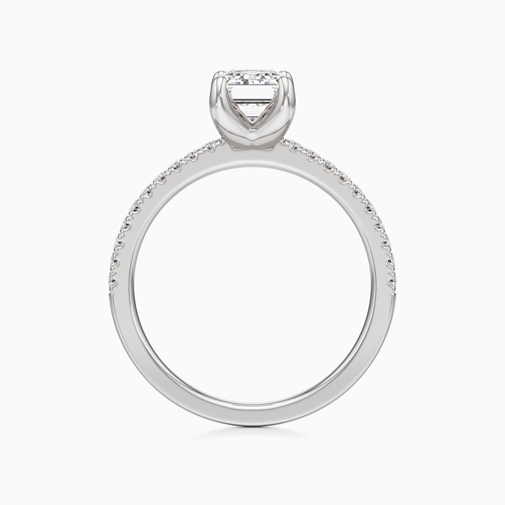 Christina Lab Grown Diamond Emerald-Cut Engagement Ring - Top view – Image 2 of 4