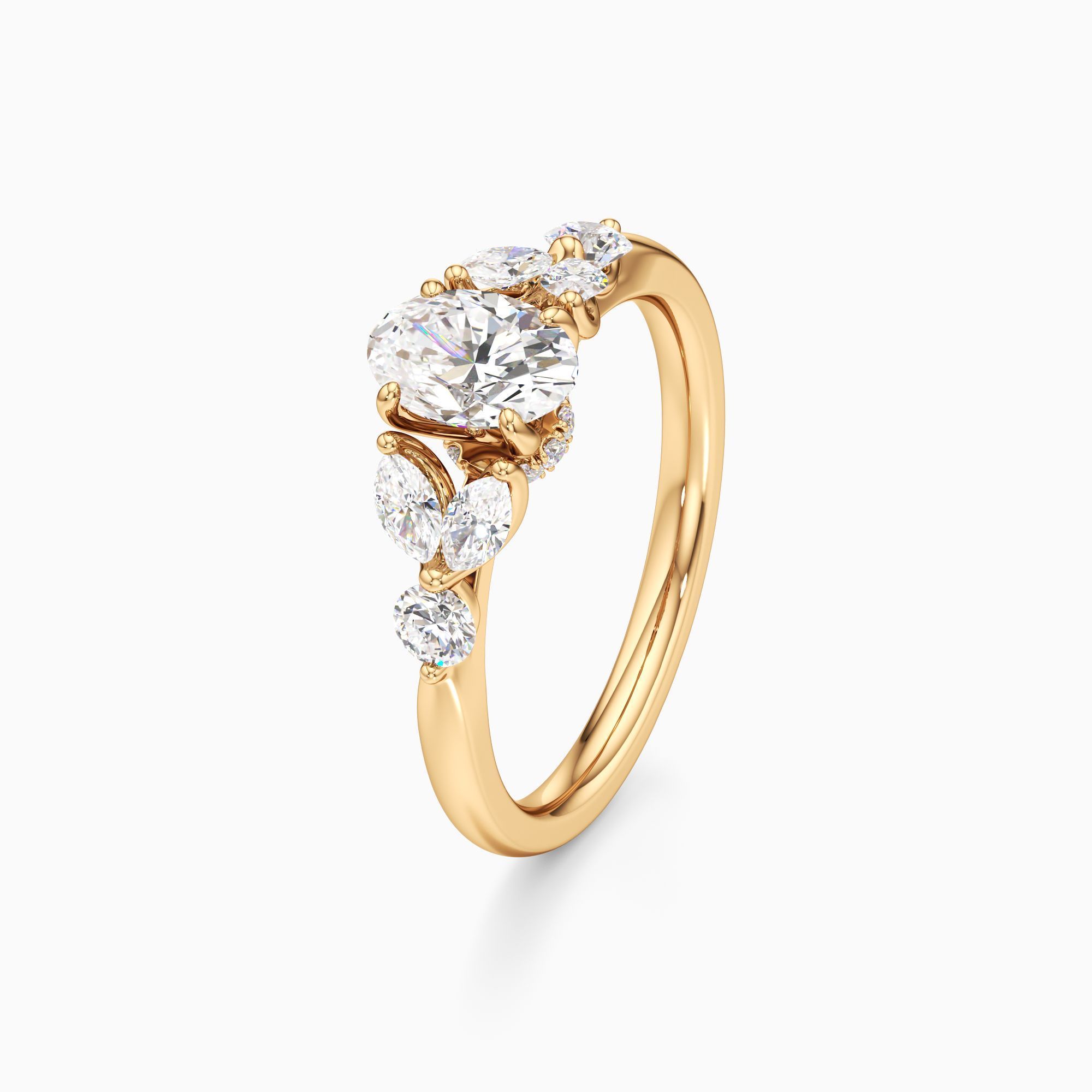 Viola Lab Grown Diamond Oval Engagement Ring - Primary view – Image 1 of 4