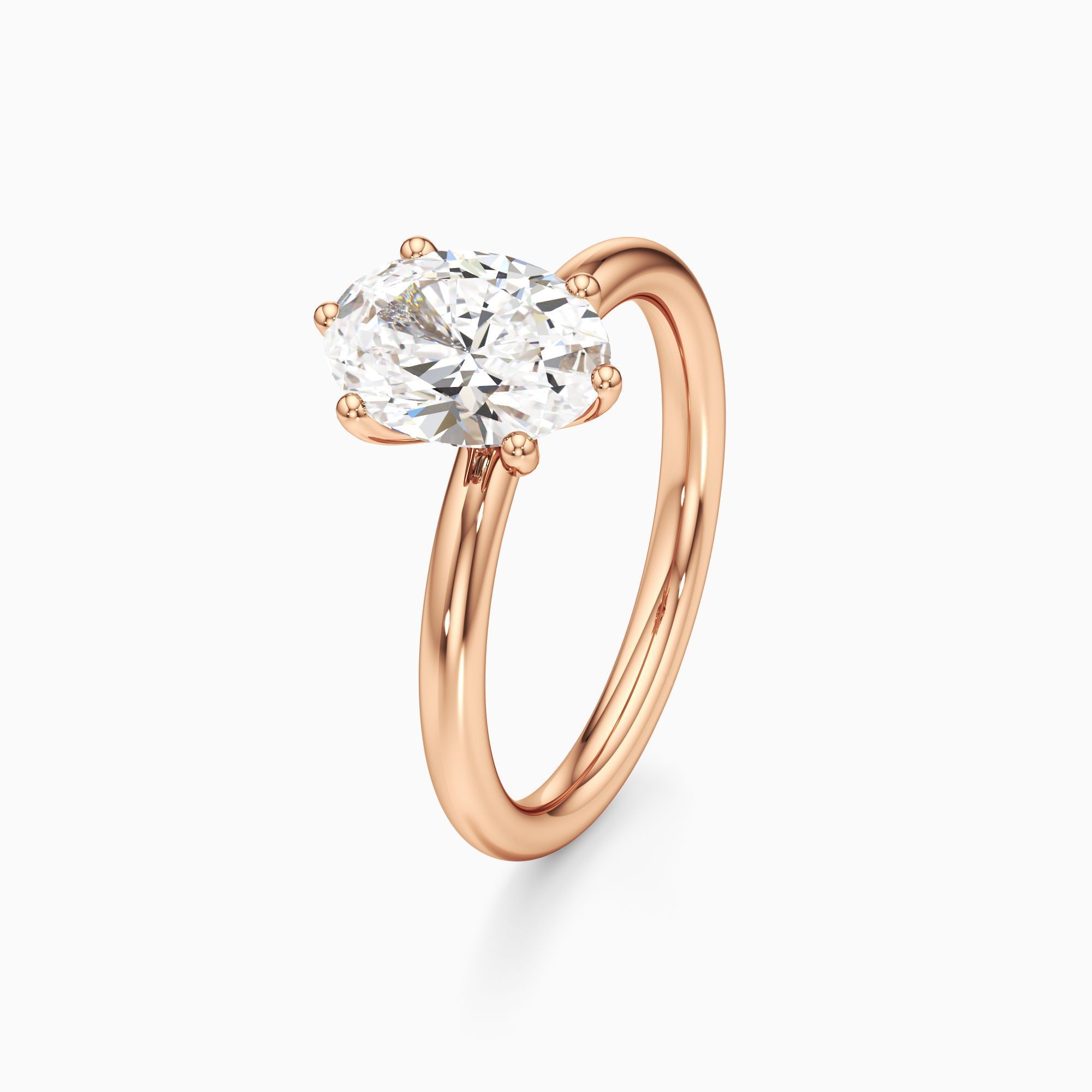 Dakota Lab Grown Diamond Oval Engagement Ring - Primary view – Image 1 of 4