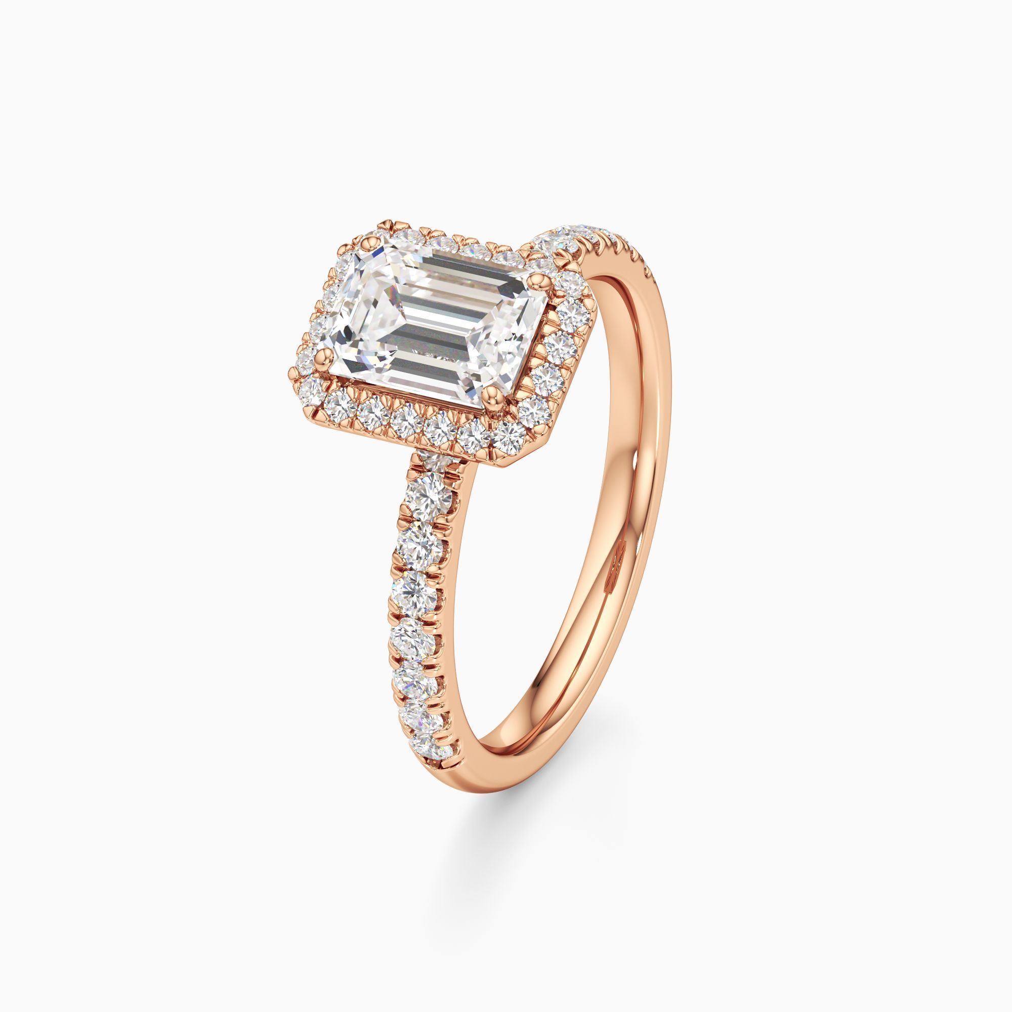 Drea Lab Grown Diamond Emerald-Cut Engagement Ring - Primary view – Image 1 of 4