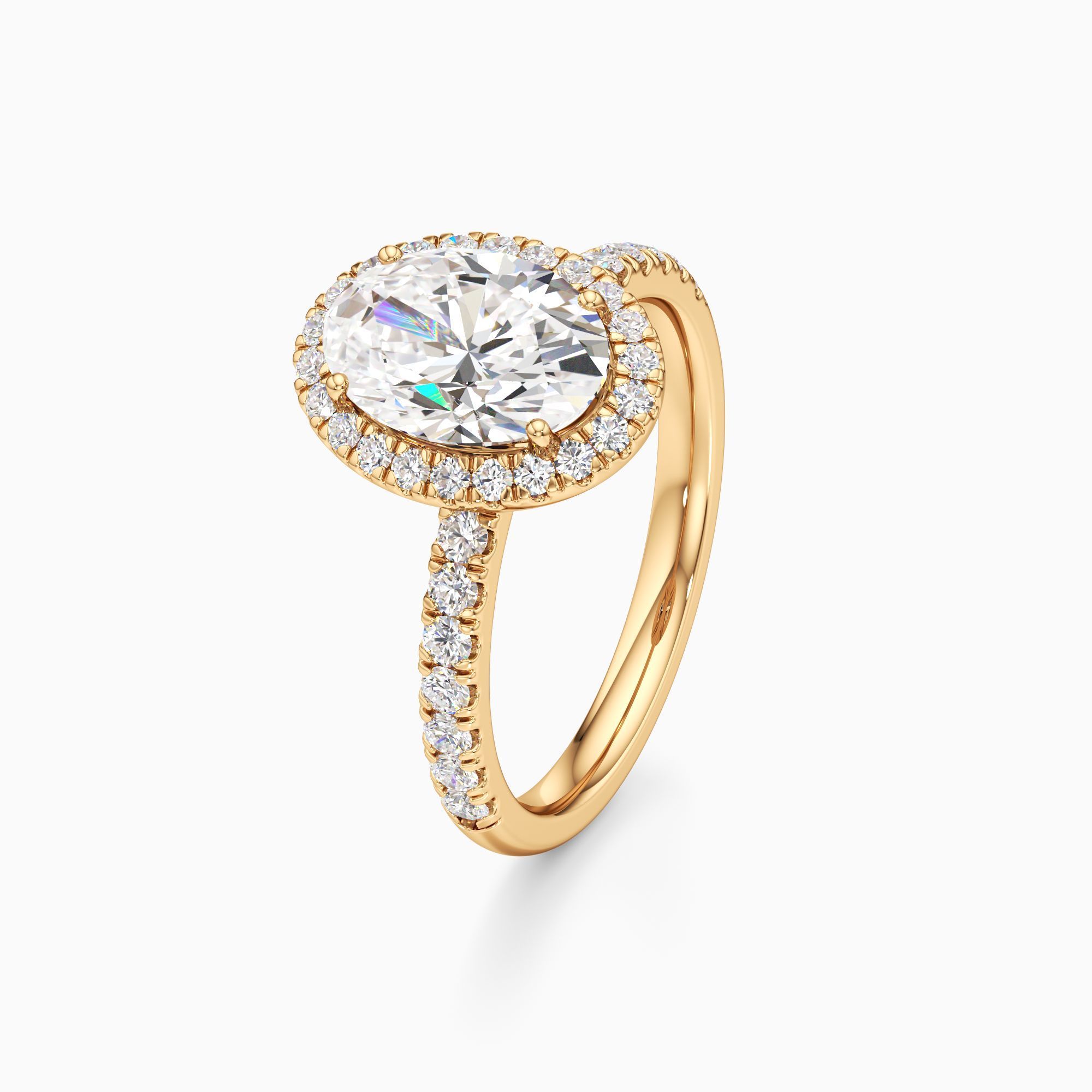 Drea Lab Grown Diamond Oval Engagement Ring - Primary view – Image 1 of 4