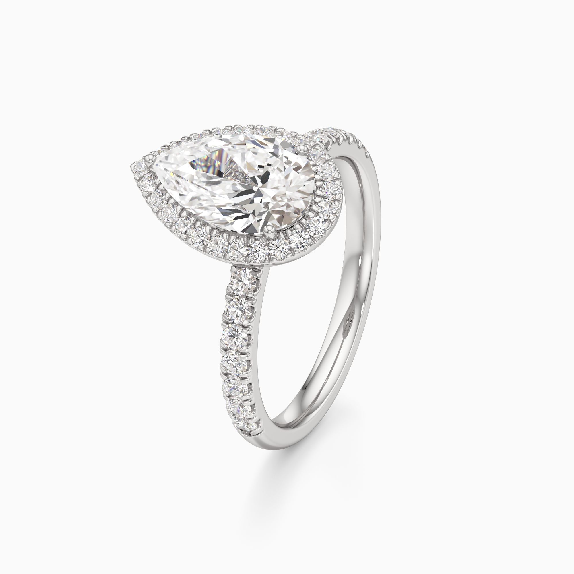 Drea Lab Grown Diamond Pear-Shaped Engagement Ring - Primary view – Image 1 of 4