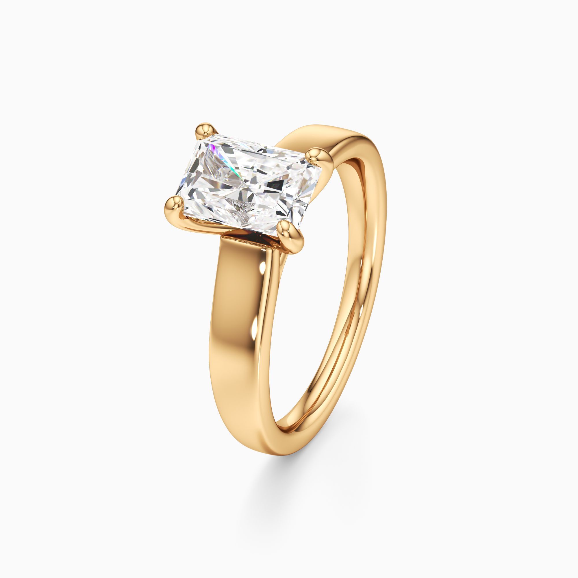 Devon Lab Grown Diamond Radiant-Cut Engagement Ring - Primary view – Image 1 of 4