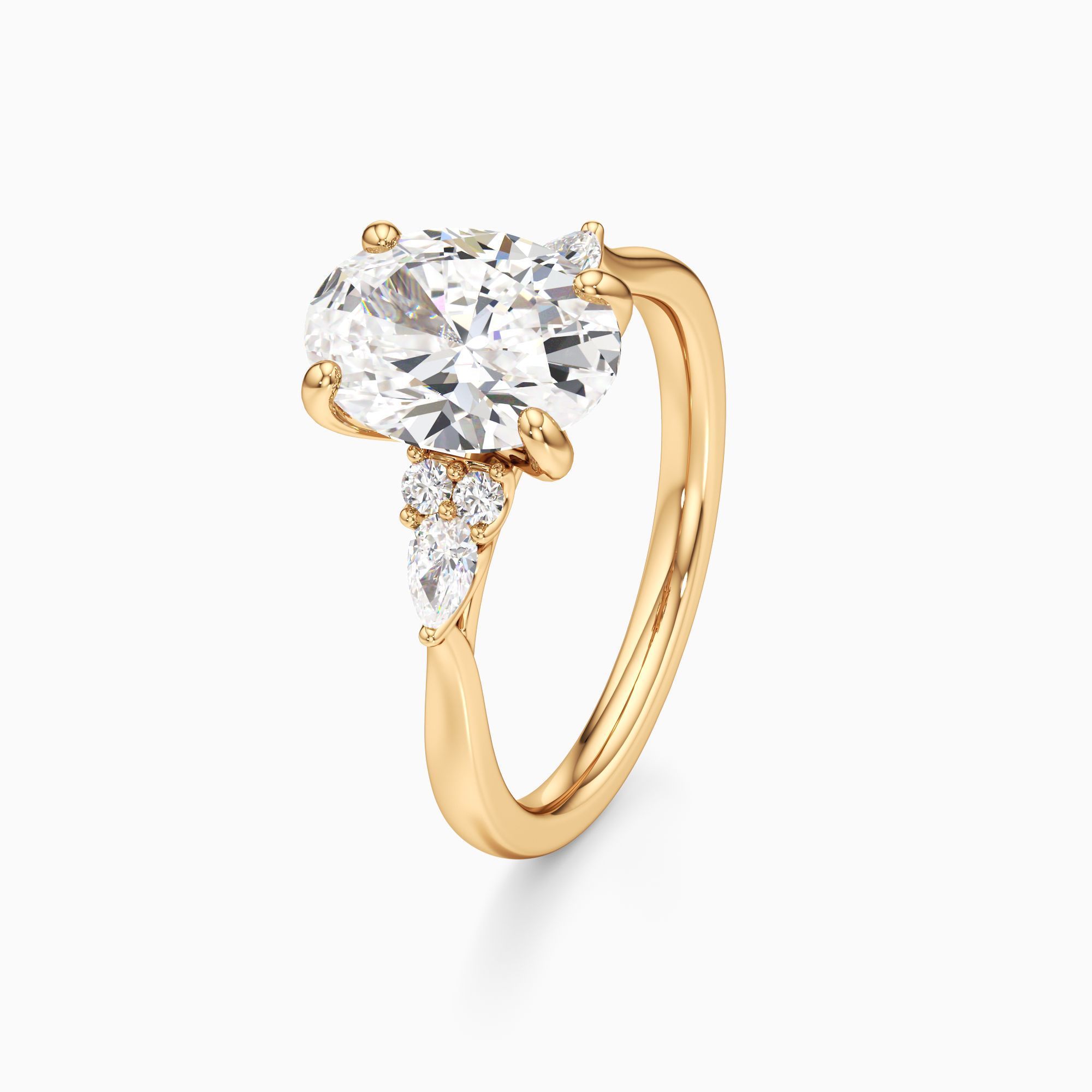 Chelsea Lab Grown Diamond Oval Engagement Ring - Primary view – Image 1 of 4