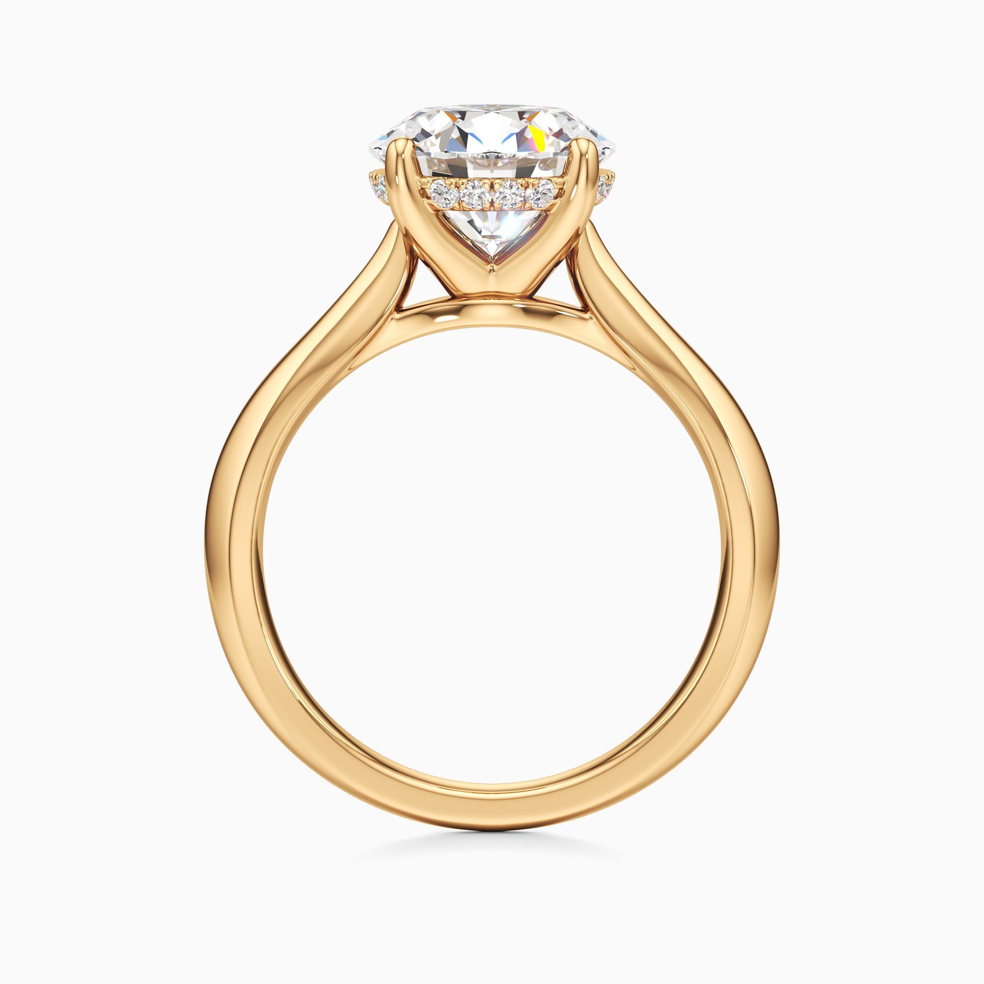 Hope Lab Grown Diamond Round Engagement Ring - Top view – Image 2 of 4