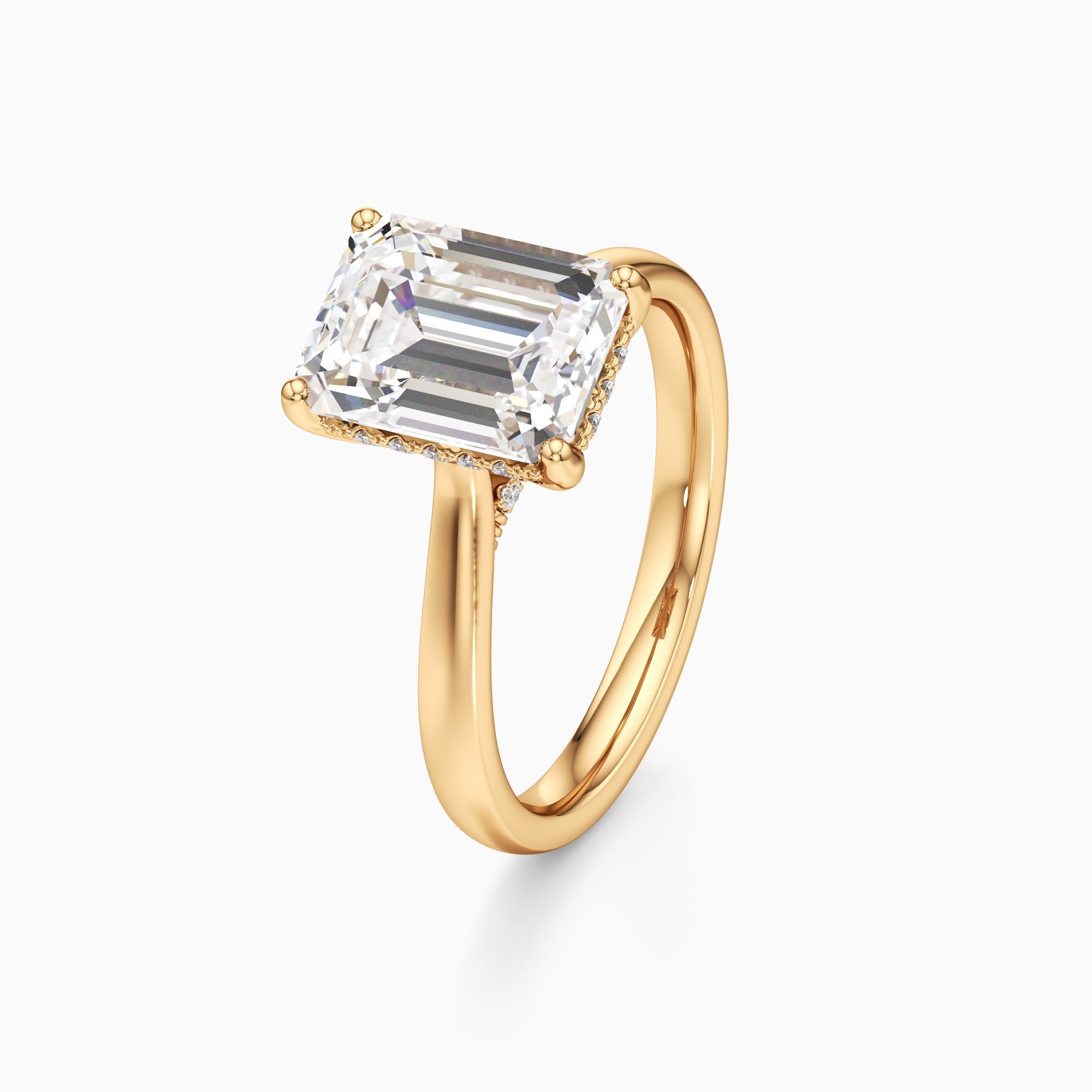 Kerry Lab Grown Diamond Emerald-Cut Engagement Ring - Primary view – Image 1 of 4