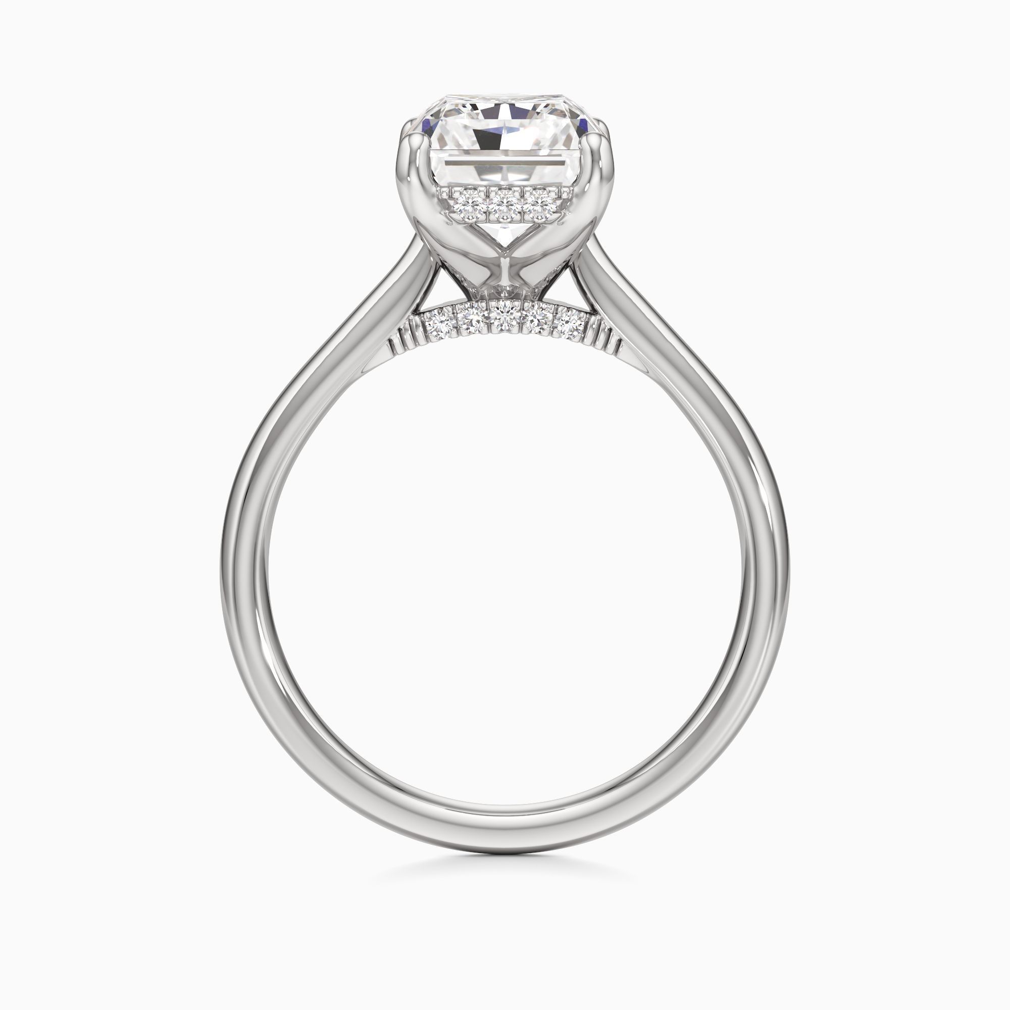 Kerry Lab Grown Diamond Radiant-Cut Engagement Ring - Top view – Image 2 of 4