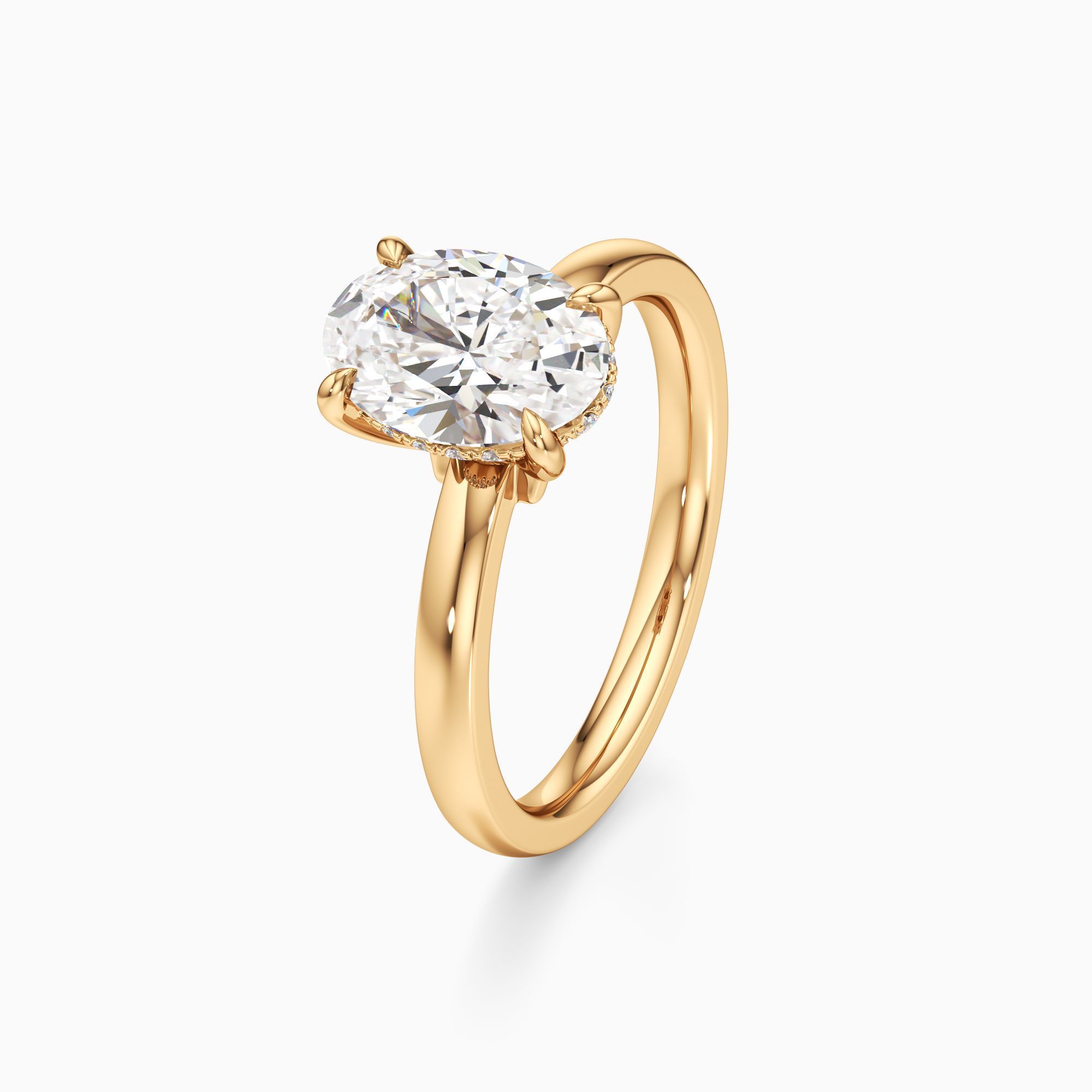 r&ecirc;ve Cara Lab Grown Diamond Oval Engagement Ring - Primary view – Image 1 of 4