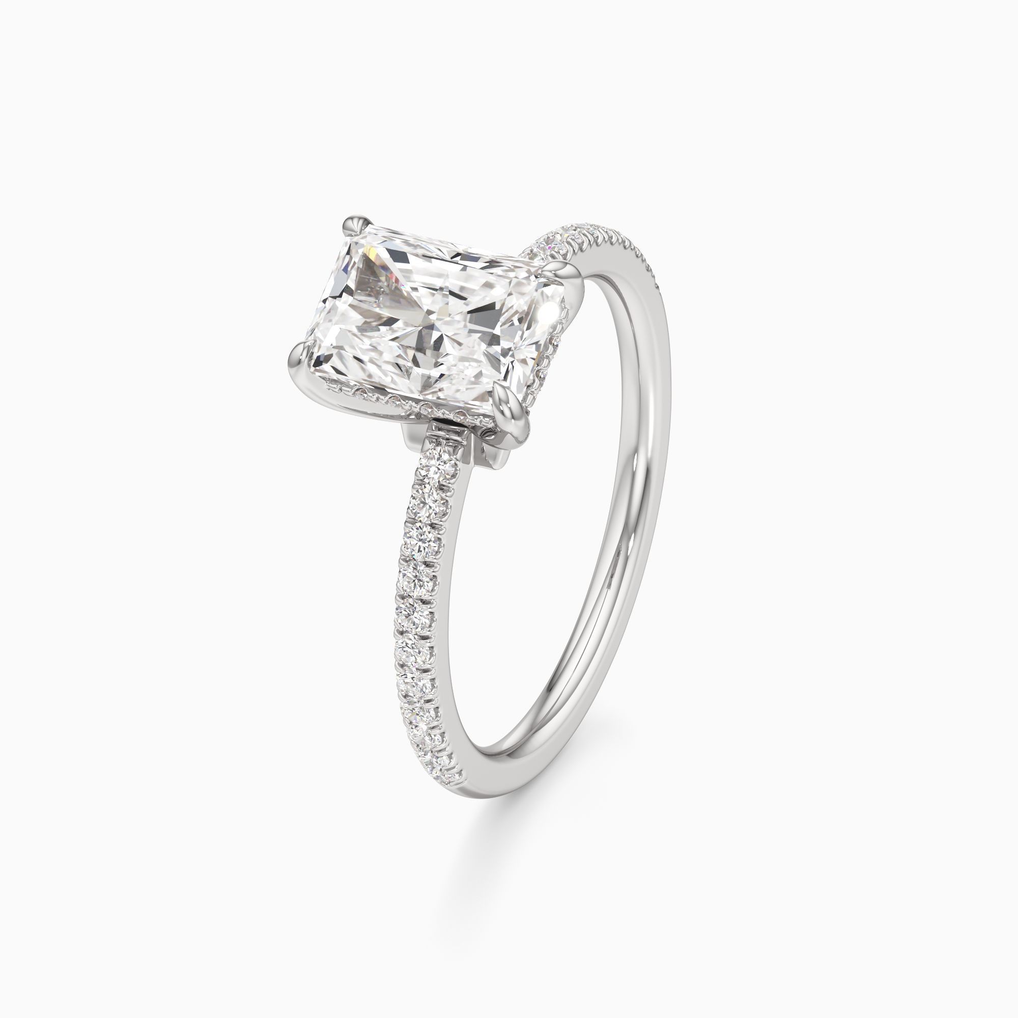 r&ecirc;ve Nola Lab Grown Diamond Radiant-Cut Engagement Ring - Primary view – Image 1 of 4