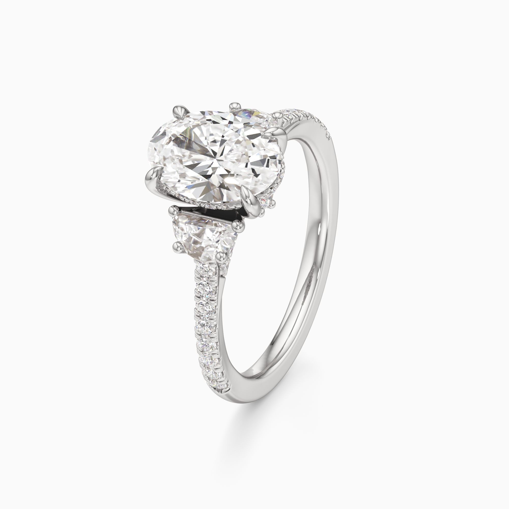 Jenny Packham Luna Lab Grown Diamond Oval Engagement Ring - Primary view – Image 1 of 4