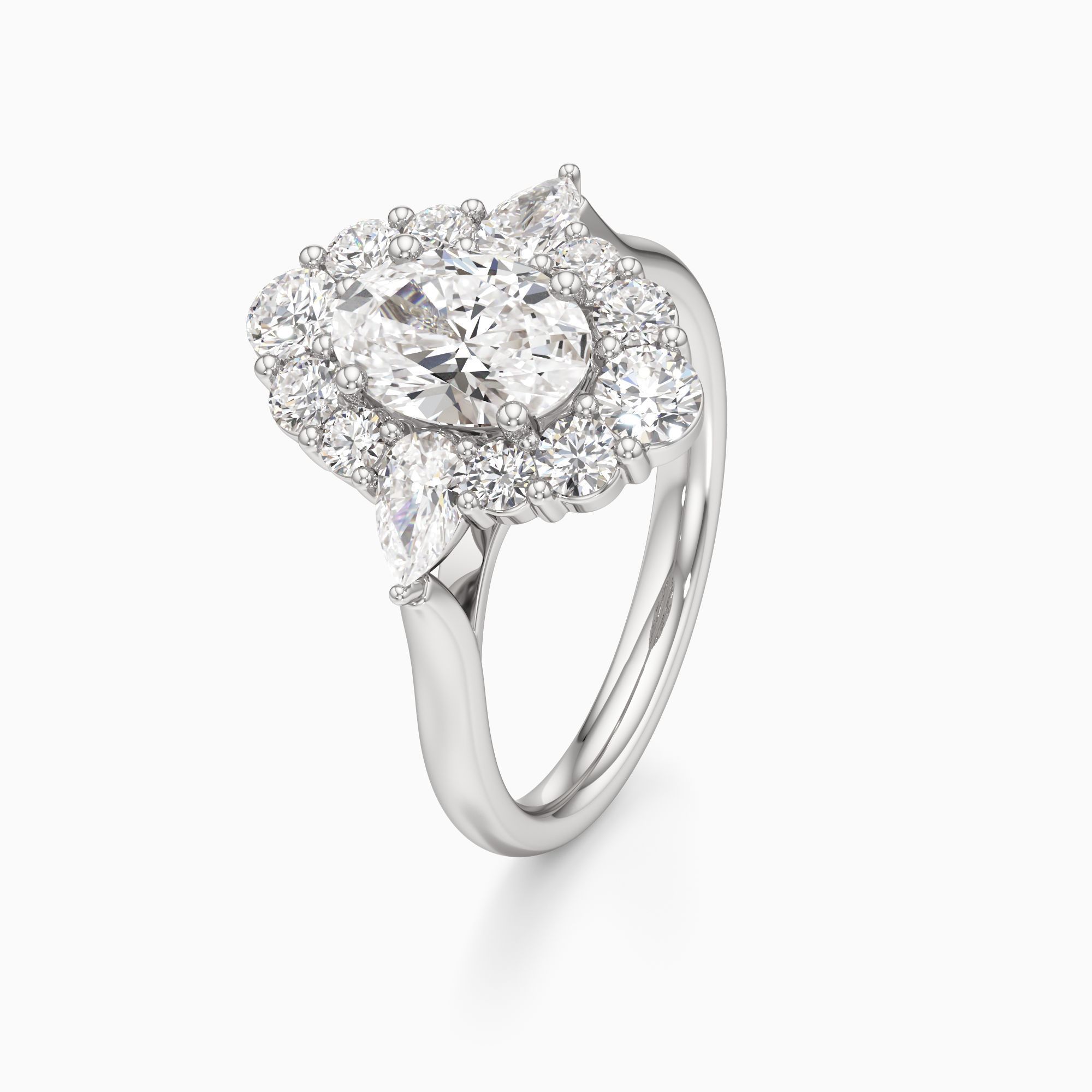 Phoebe Lab Grown Diamond Oval Engagement Ring - Primary view – Image 1 of 4