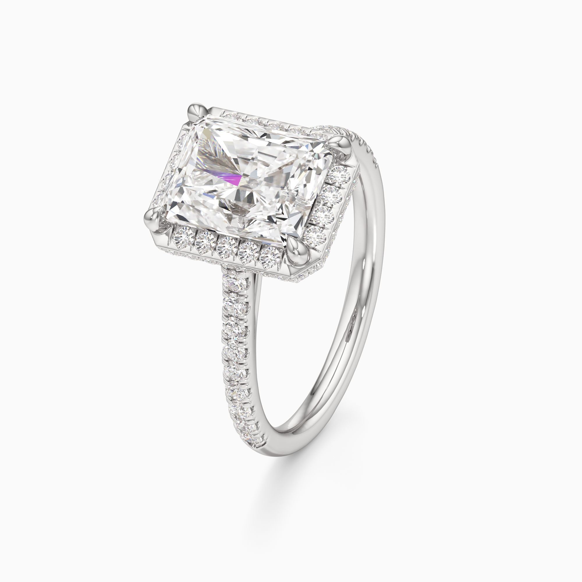 r&ecirc;ve Perry Lab Grown Diamond Radiant-Cut Engagement Ring - Primary view – Image 1 of 4