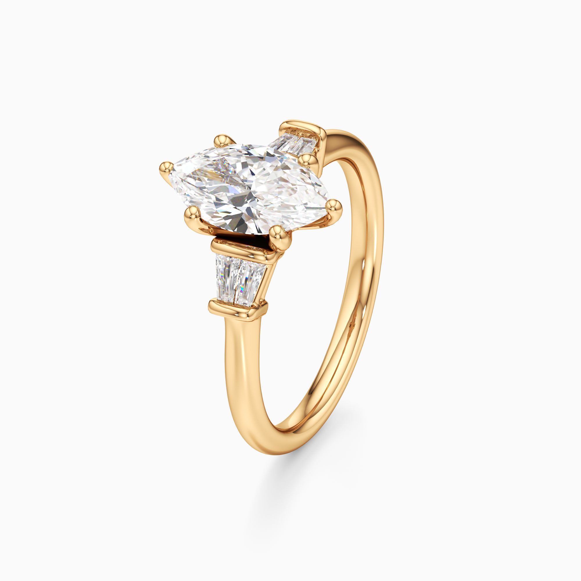 Valencia Lab Grown Diamond Marquise-Cut Engagement Ring - Primary view – Image 1 of 4